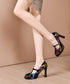 Colorful Pattern Mary Jane Heels